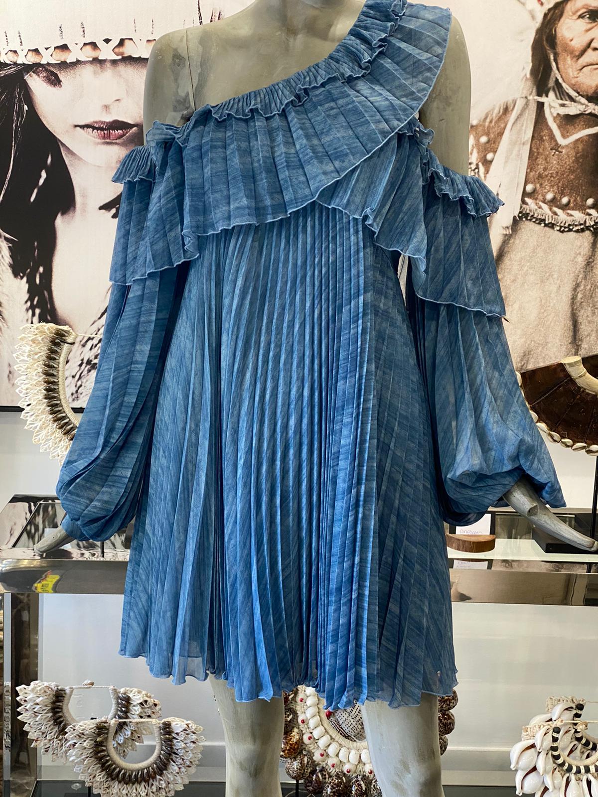 Babylon dress Blu Off shoulder