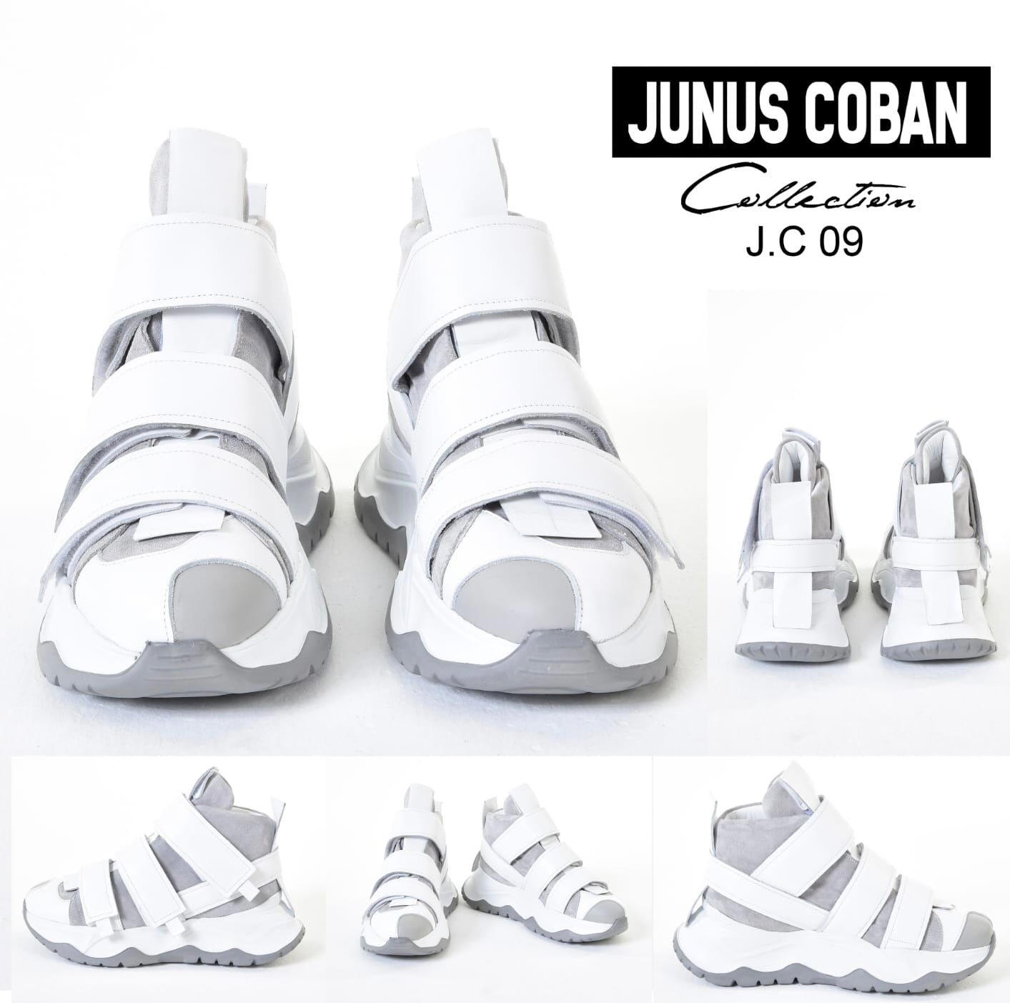 Junus Coban sneaker unisex wit/grijs