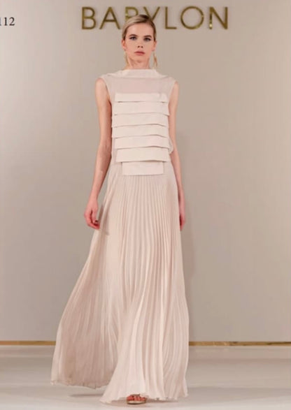 Babylon Dress Lungo Beige