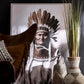 J-Line schilderij / Bild native indian man