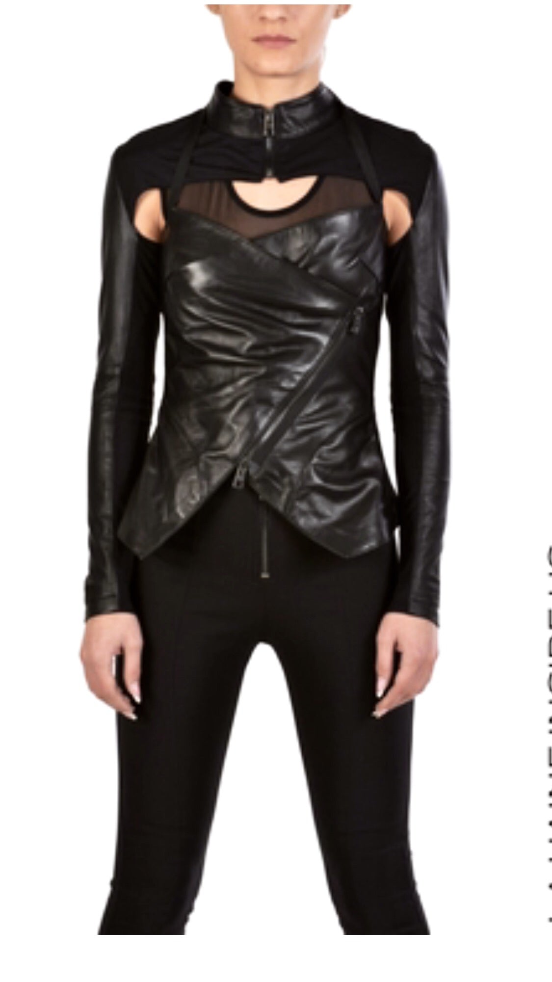 La Haine Leather Jacket Black
