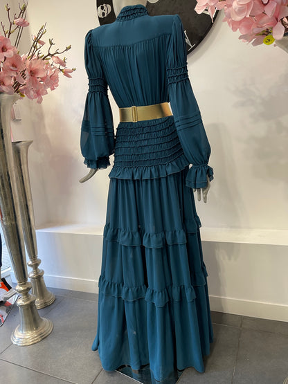 Babylon Dress lungo Petrol