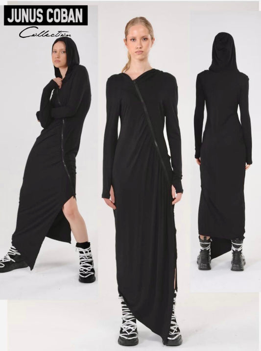 Junus Coban dress lungo black