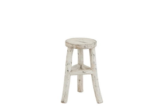 J-line ibiza white wash chair