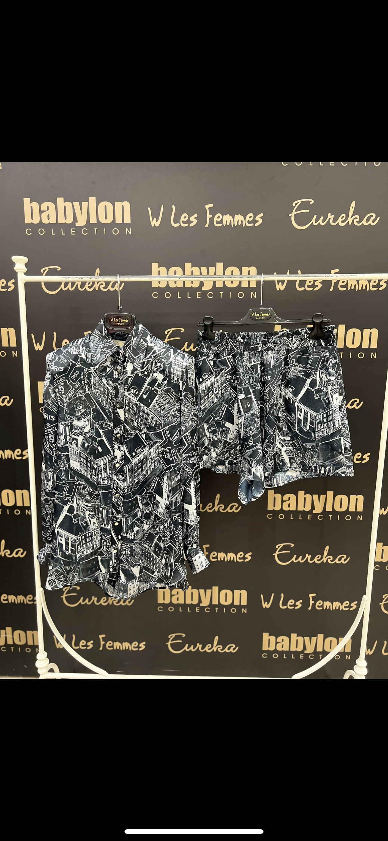Babylon short/blouse set